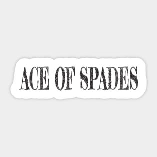 ace of spades Sticker